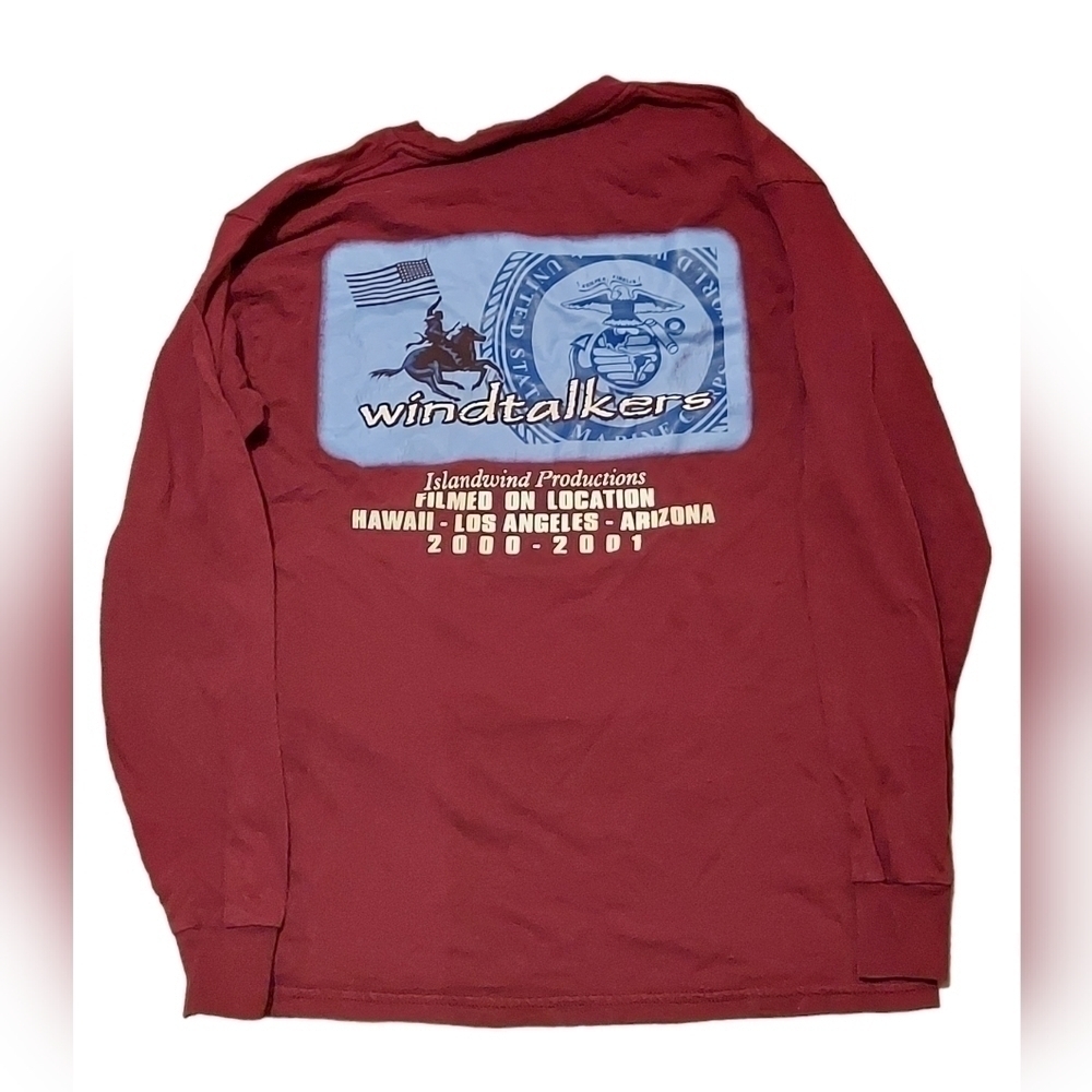 Windtalkers Movie Film Crew Vintage Shirt  2002 Nicolas Cage Navajo Code Size M